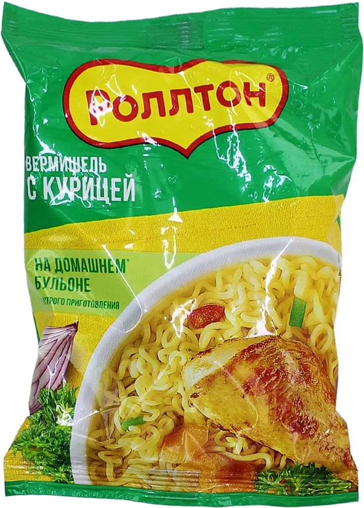 Chicken noodles "Rollton" 60g 