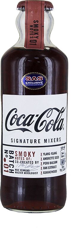 Refreshing carbonated drink "Coca Cola Signature Mixers Nº1 Smoky" 200ml