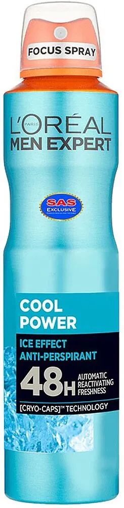 Антиперспирант-дезодорант "L' Oreal Men Expert Cool Power" 250мл