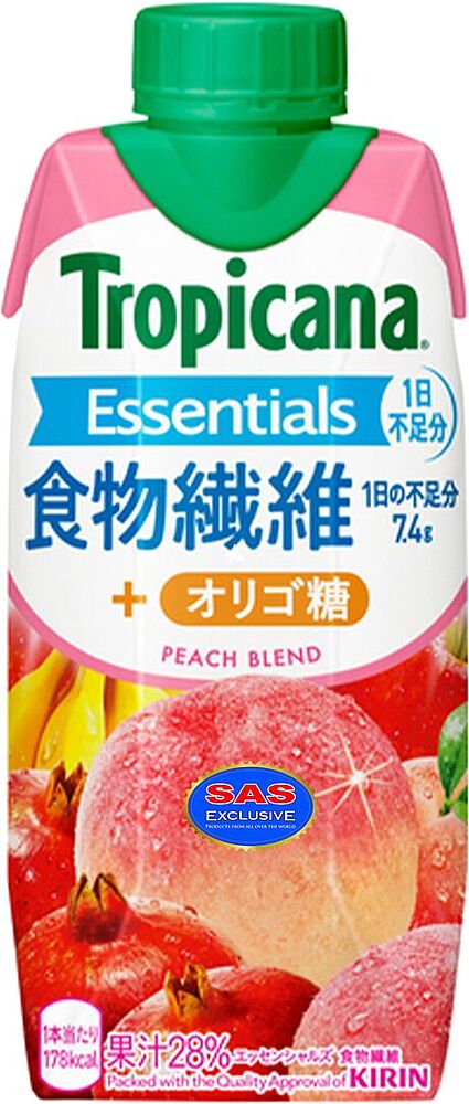 Juice "Tropicana Essentials" 330ml Peach, Apple, Banana & Pomegranate
