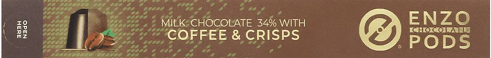 Chocolate capsules "Enzo Pods Coffee & Crisps" 70g ± 3.5g
