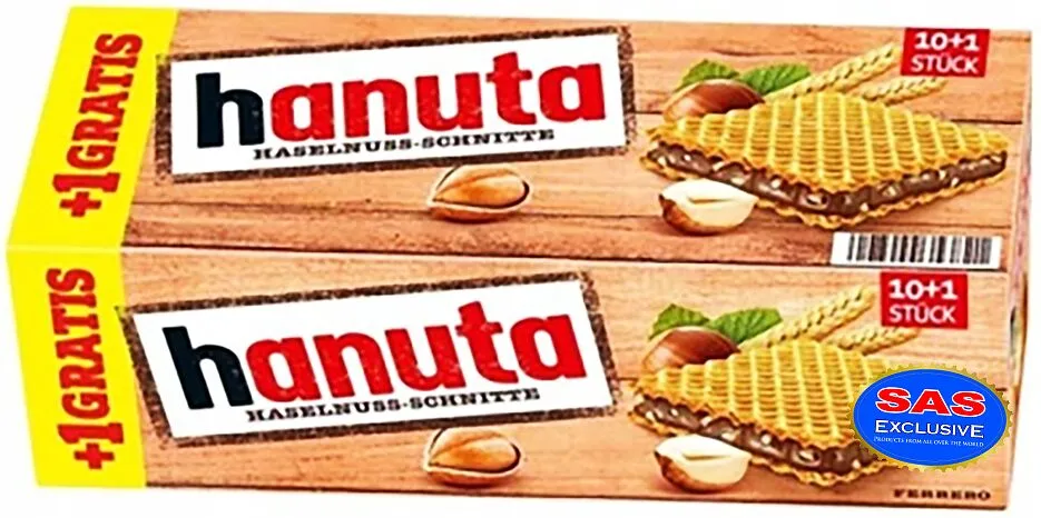 Վաֆլի պնդուկով «Hanuta» 242գ