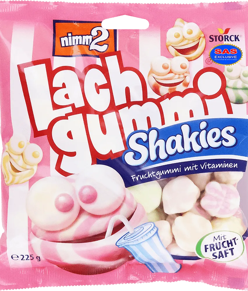 Մաստակ-կոնֆետ մրգային «Luch Gummi Shakies» 225գ
