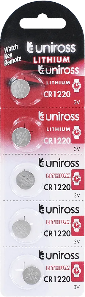 Lithium battery "Uniross CR1220" 1 pcs

