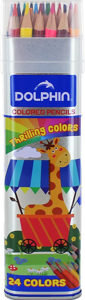 Colour pencils "Dolphin" 24 pcs