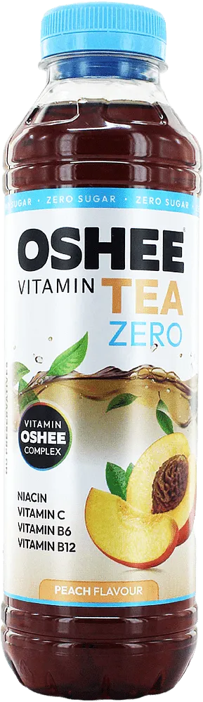 Սառը թեյ դեղձի «Oshee Vitamin Zero» 555մլ