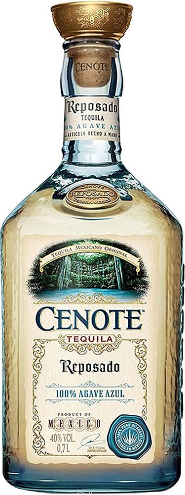 Текила "Cenote Reposado" 0.7л