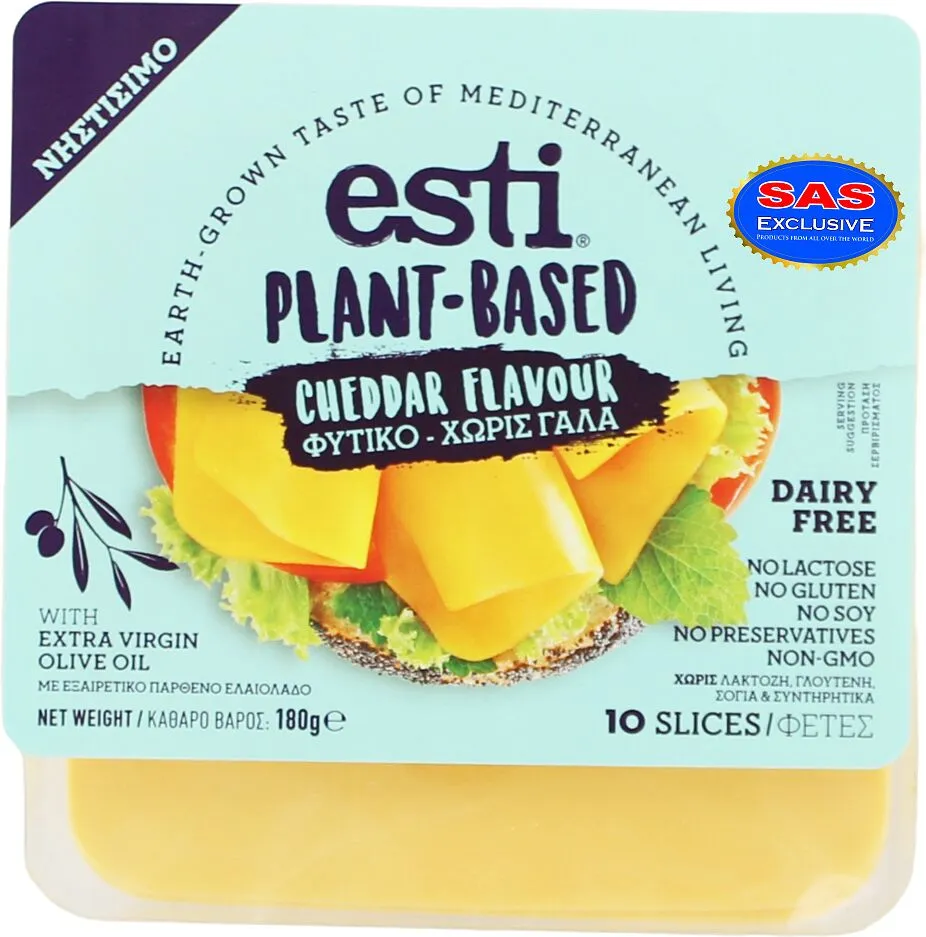 Vegetable product with cheddar flavor "Esti" 180g
