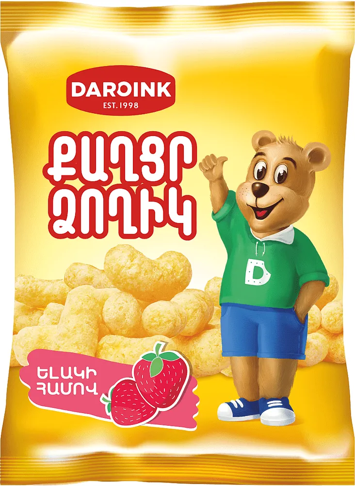 Strawberry corn sticks "Daroink" 80g
