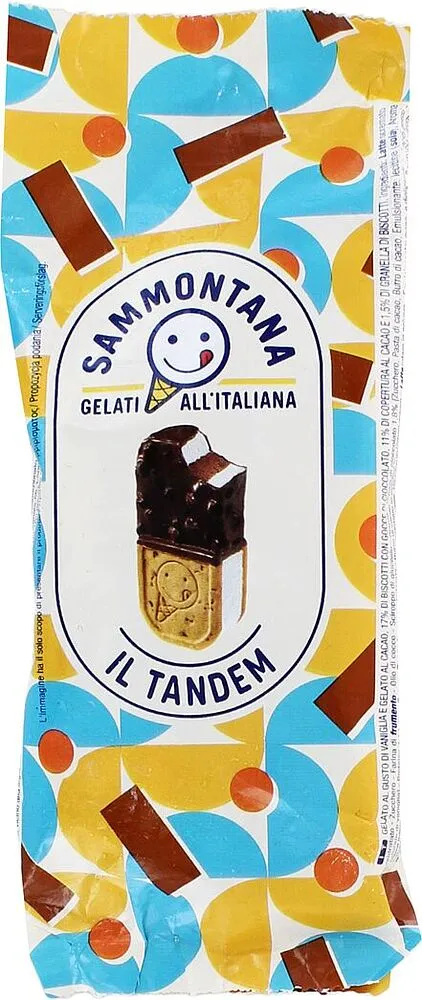 Vanilla ice cream "Sammontana IL Tandem" 100g
