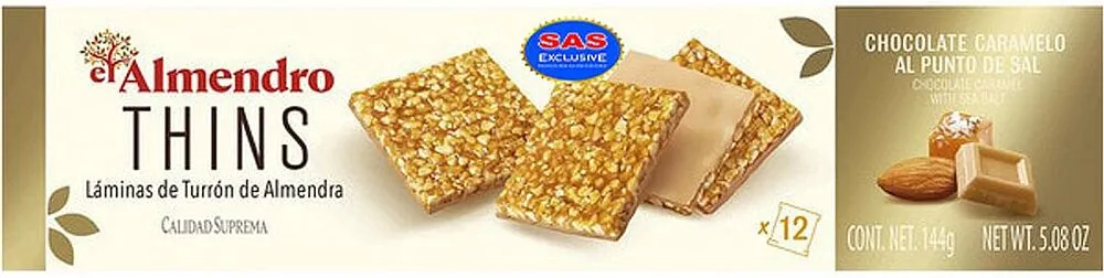 Turron with salty caramel "El Almendro" 144g
