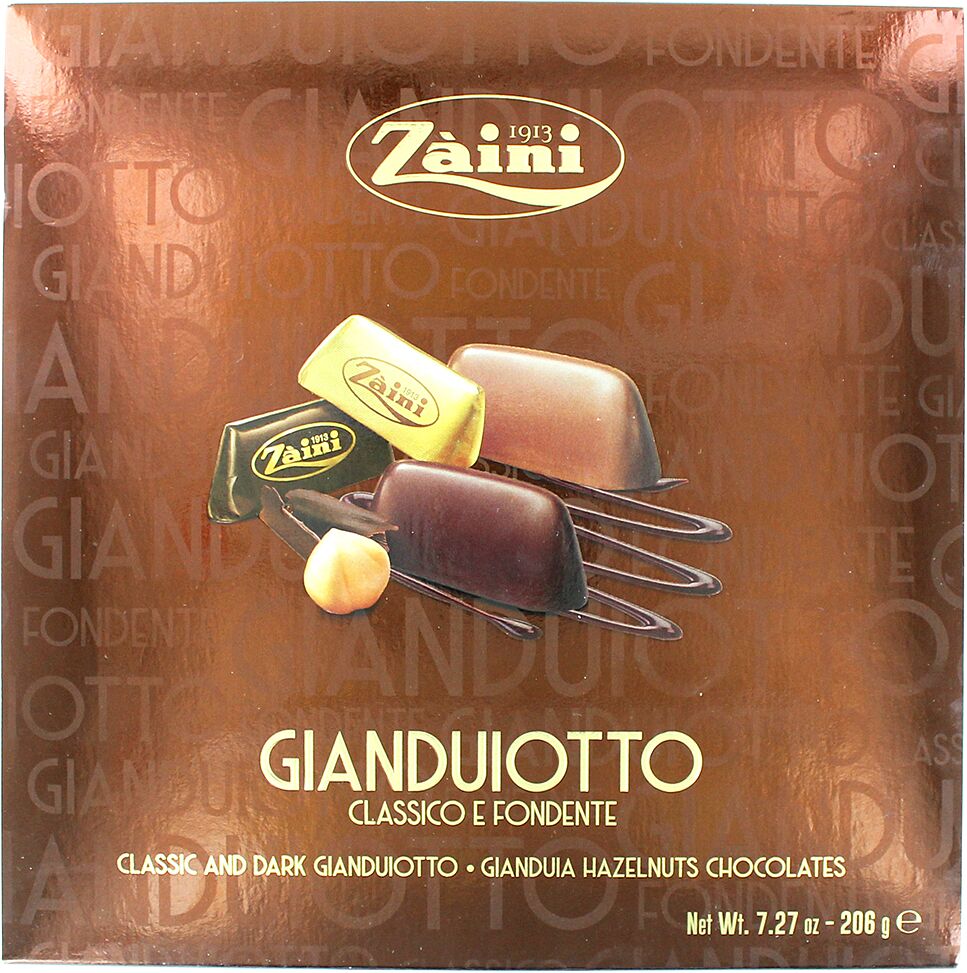 Набор шоколадных конфет "Zaini Gianduiotto" 206г