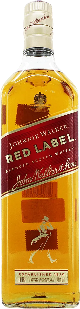 Виски "Johnnie Walker 4 Red Label Old" 1л 