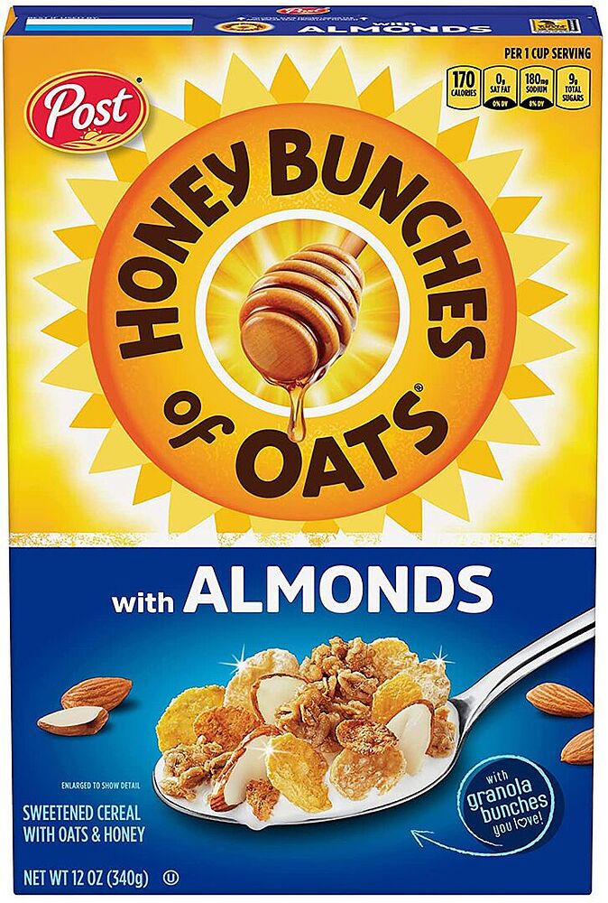 Готовый завтрак "Honey Bunches of Oats" 510г