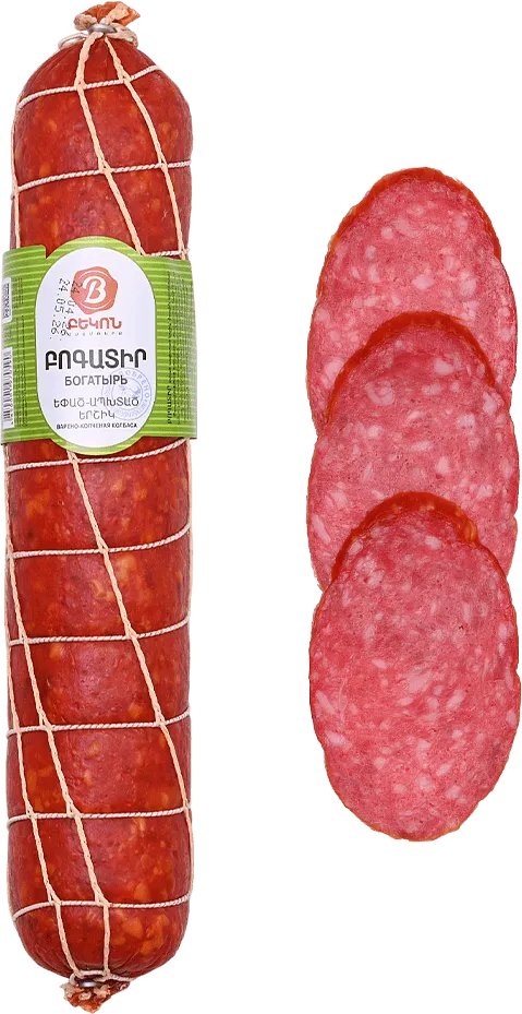 Boiled & smoked sausage "Bacon Bogatir" 