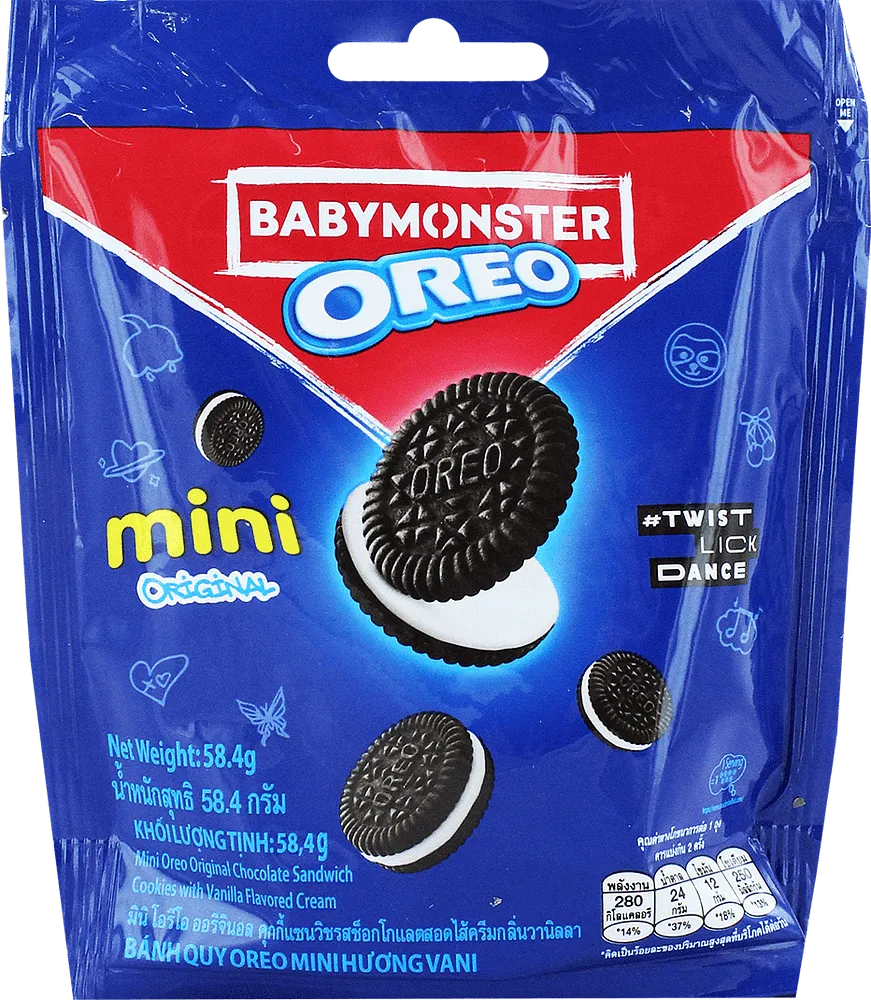 Cookies with vanilla filling "Oreo Babymonster Mini" 67g