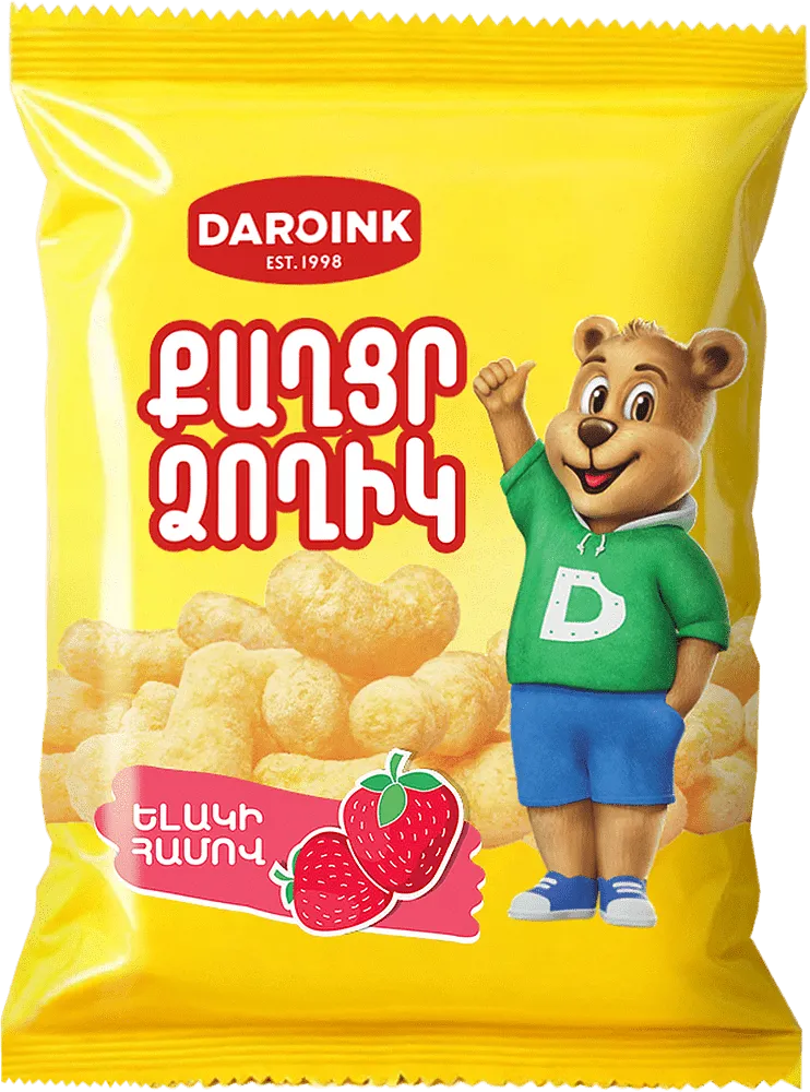 Strawberry corn sticks "Daroink" 80g
