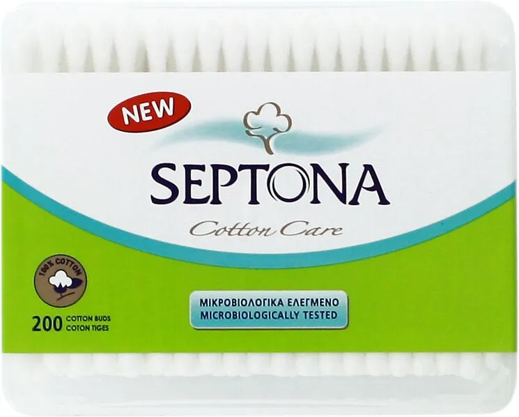 Cotton buds "Septona Cotton Care" 200 pcs