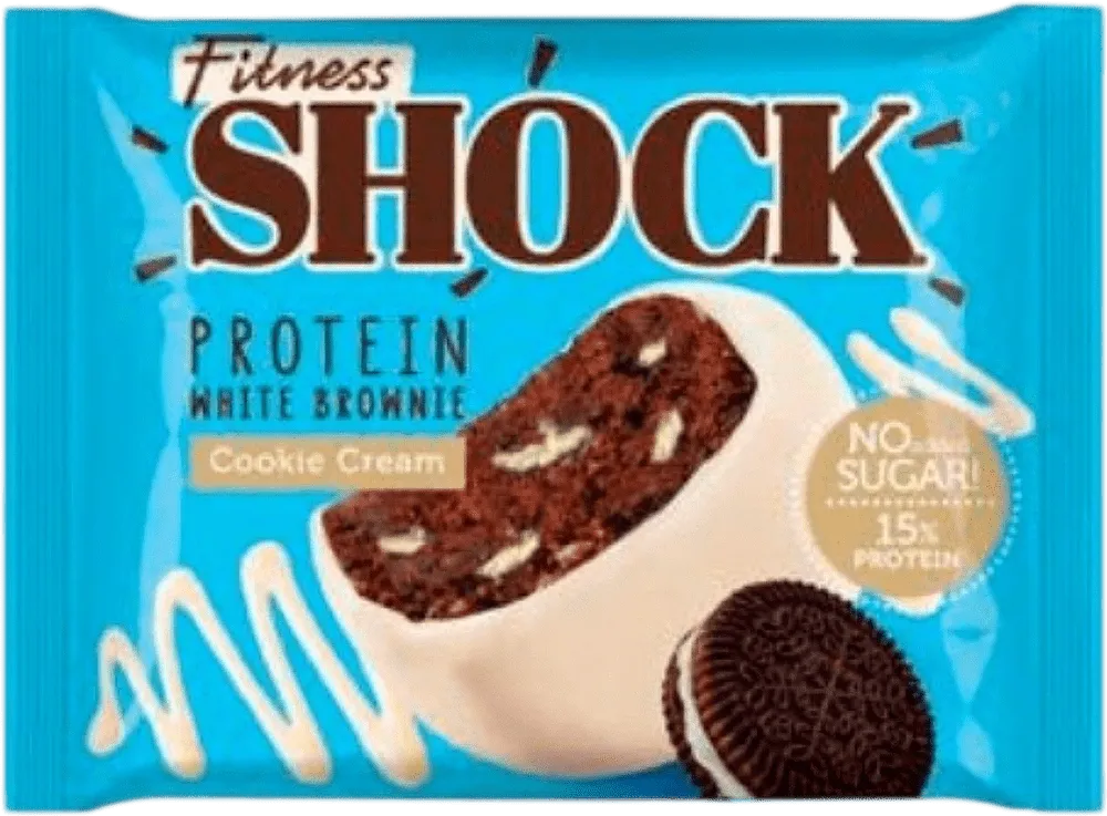 Protein cookie with cookie cream "Fitness Shock Brownie" 50g
