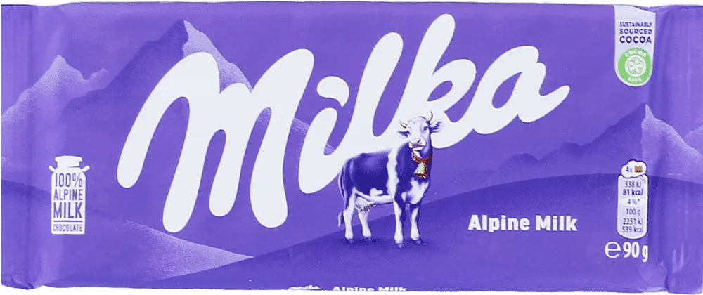 Շոկոլադե սալիկ կաթնային «Milka Alpine Milk» 90գ 