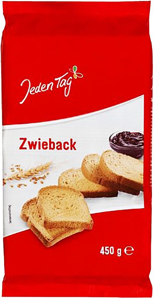 Rusks "Jeden Tag" 450g