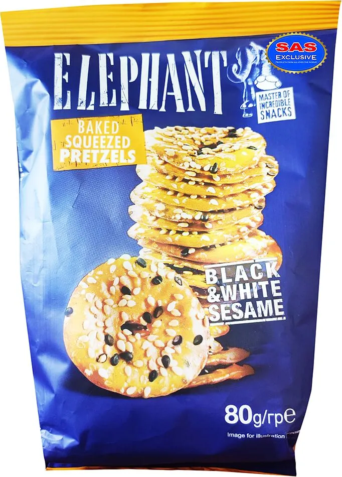 Pretzels with sesame "Elephant" 80g