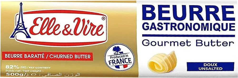 Butter "Elle & Vire" 500g, richness: 82%
