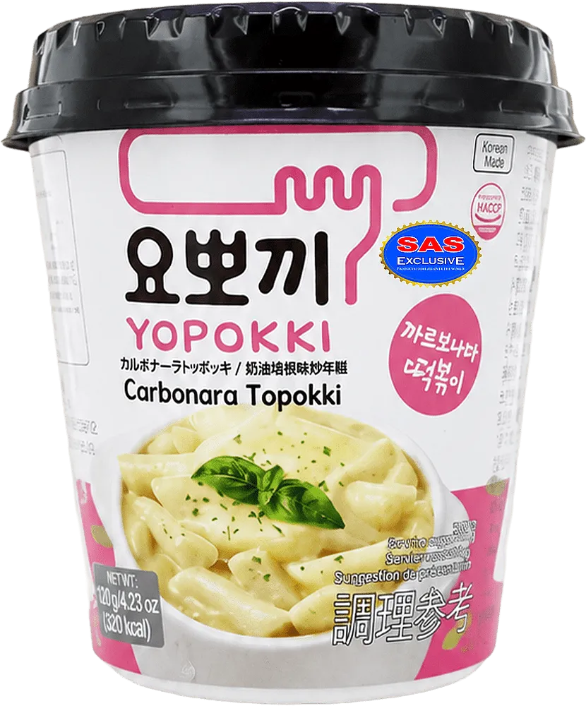 Բրնձի մակարոն «Yopokki Carbonara Topokki» 120գ