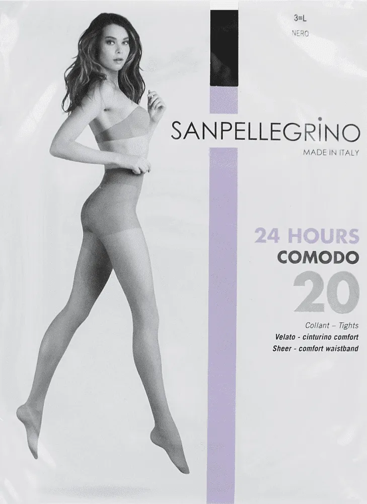 Black tights "Sanpellegrino Comodo Nero 20 Den N3"
