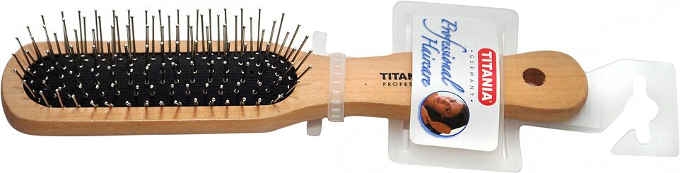 Расческа для волос "Titania  Professional Haircare Art.-Nr.  2820" деревянная, маленькая 