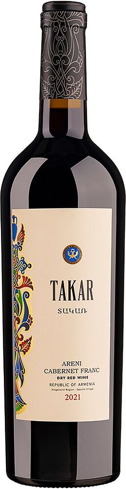 Red wine "Takar Areni Cabernet Franc" 0.75l
