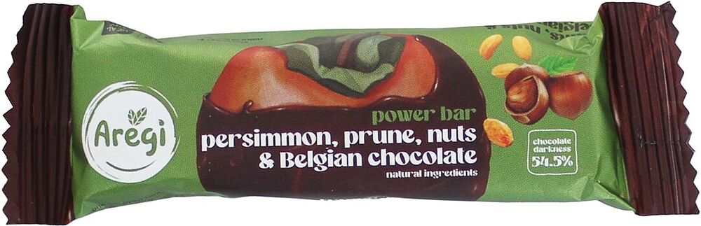 Stick with prunes, persimmon & nuts "Aregi" 55g
