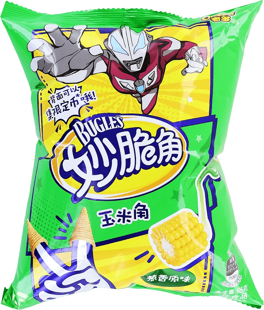Green onion flavored chips "Cheetos Bugles" 65g
