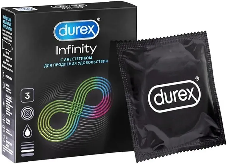 Condoms "Durex Infinity" 3pcs

