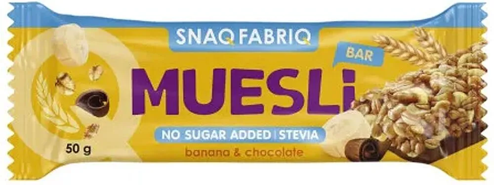 Muesli bar with banana & chocolate "Snaq Fabriq Muesli" 50g
