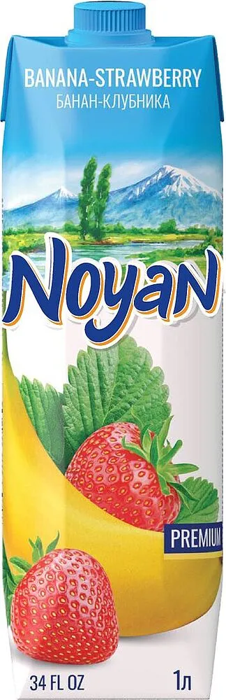 Banana & strawberry nectar "Noyan Premium" 1l 