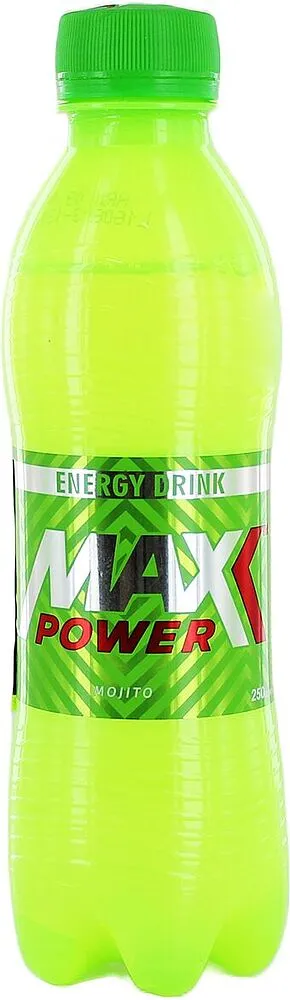 Energy carbonated drink "Max Power" 0.25l Mojito 
