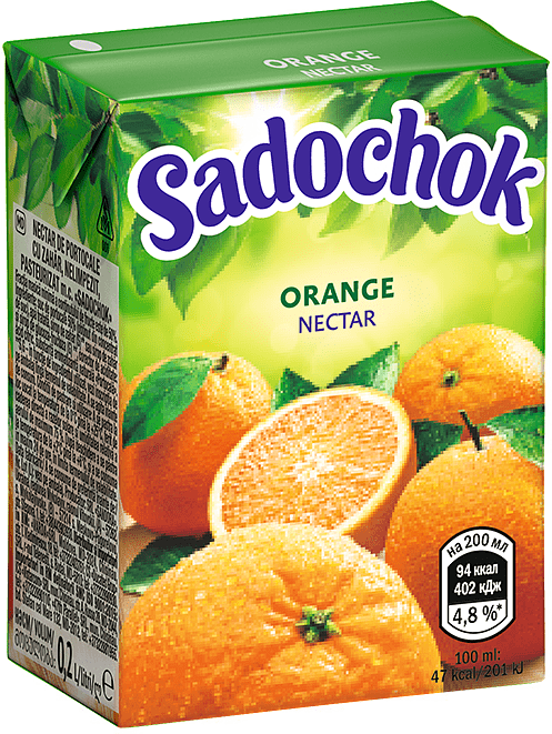 Nectar "Sadachok" 0.2l Orange