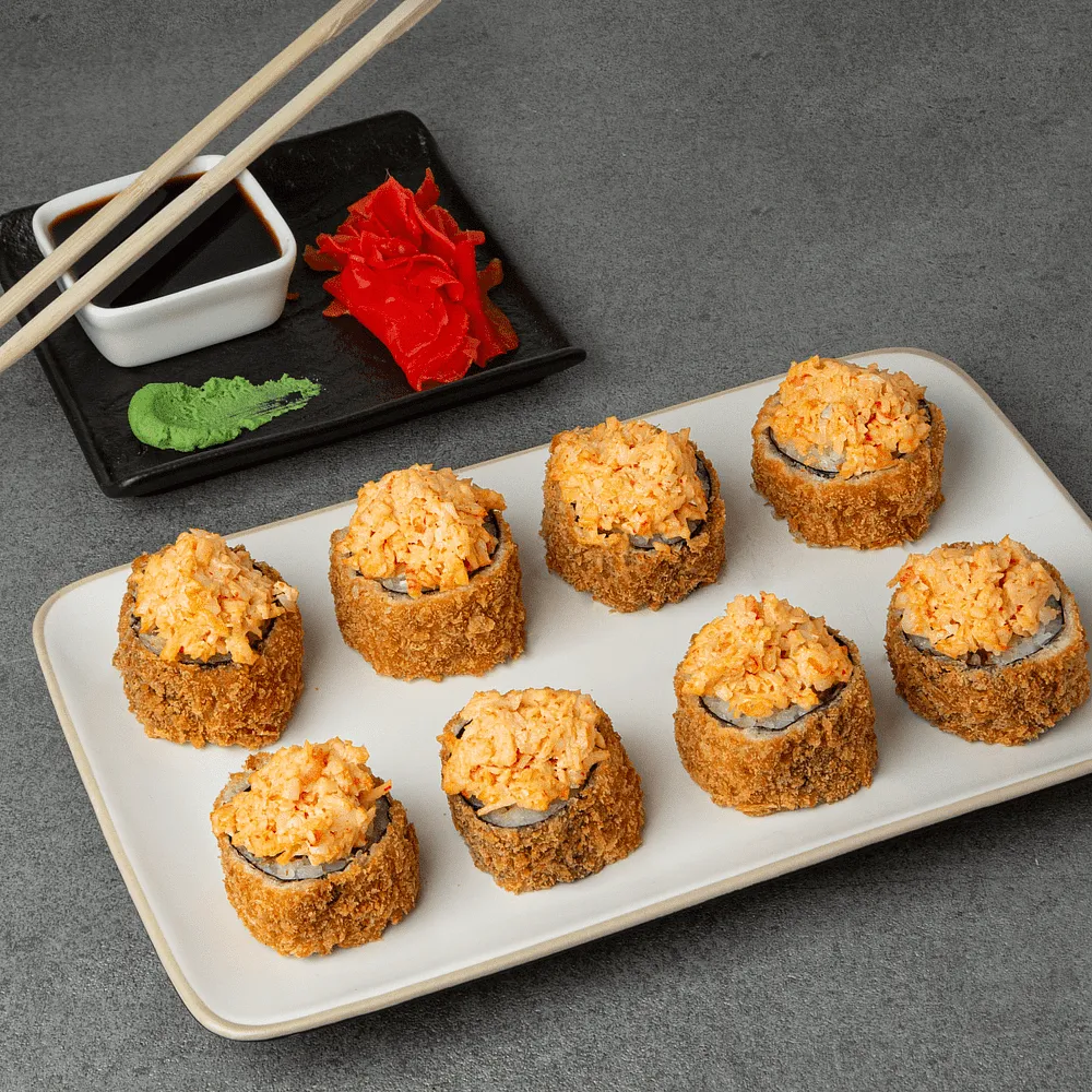 Hot roll tartar 8 pcs.
