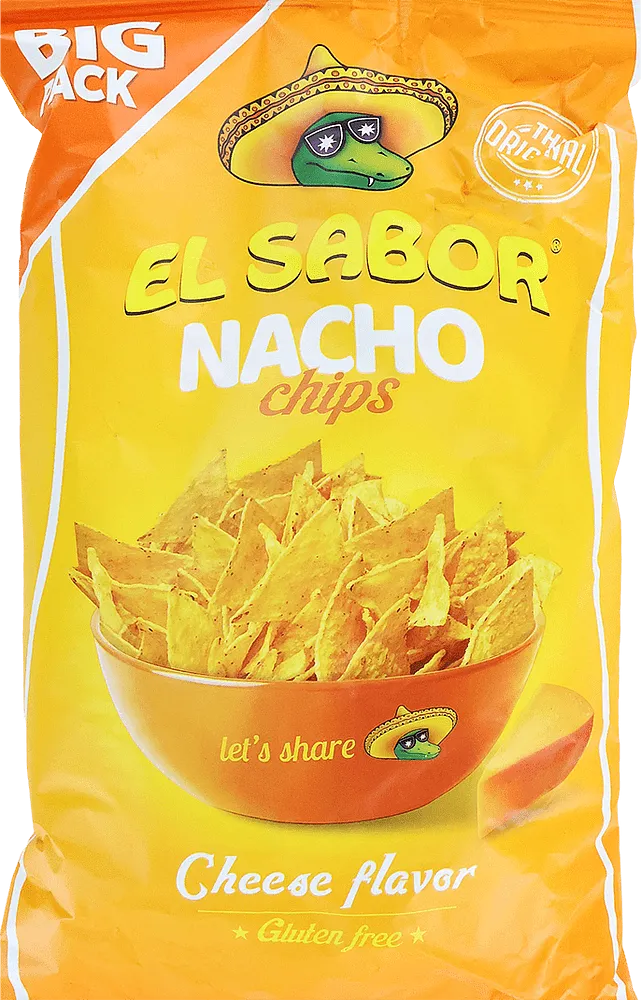 Չիպս պանրի «EL Sabor Nacho» 225գ 