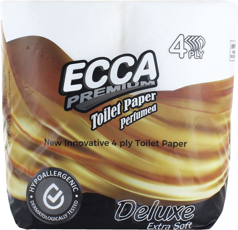 Toilet paper "Ecca Deluxe" 4 pcs