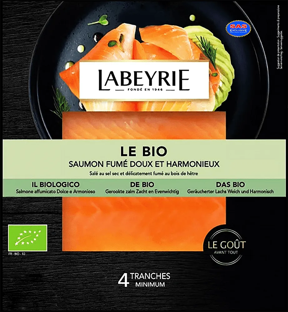 Սաղմոն սառեցված «Labeyrie Bio» 120գ
