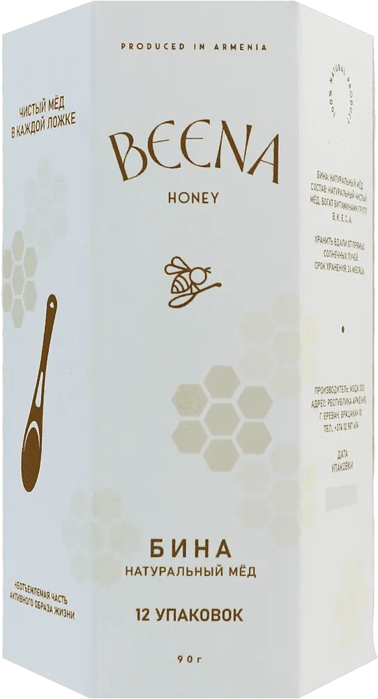 Natural honey "Beena" 12*7g