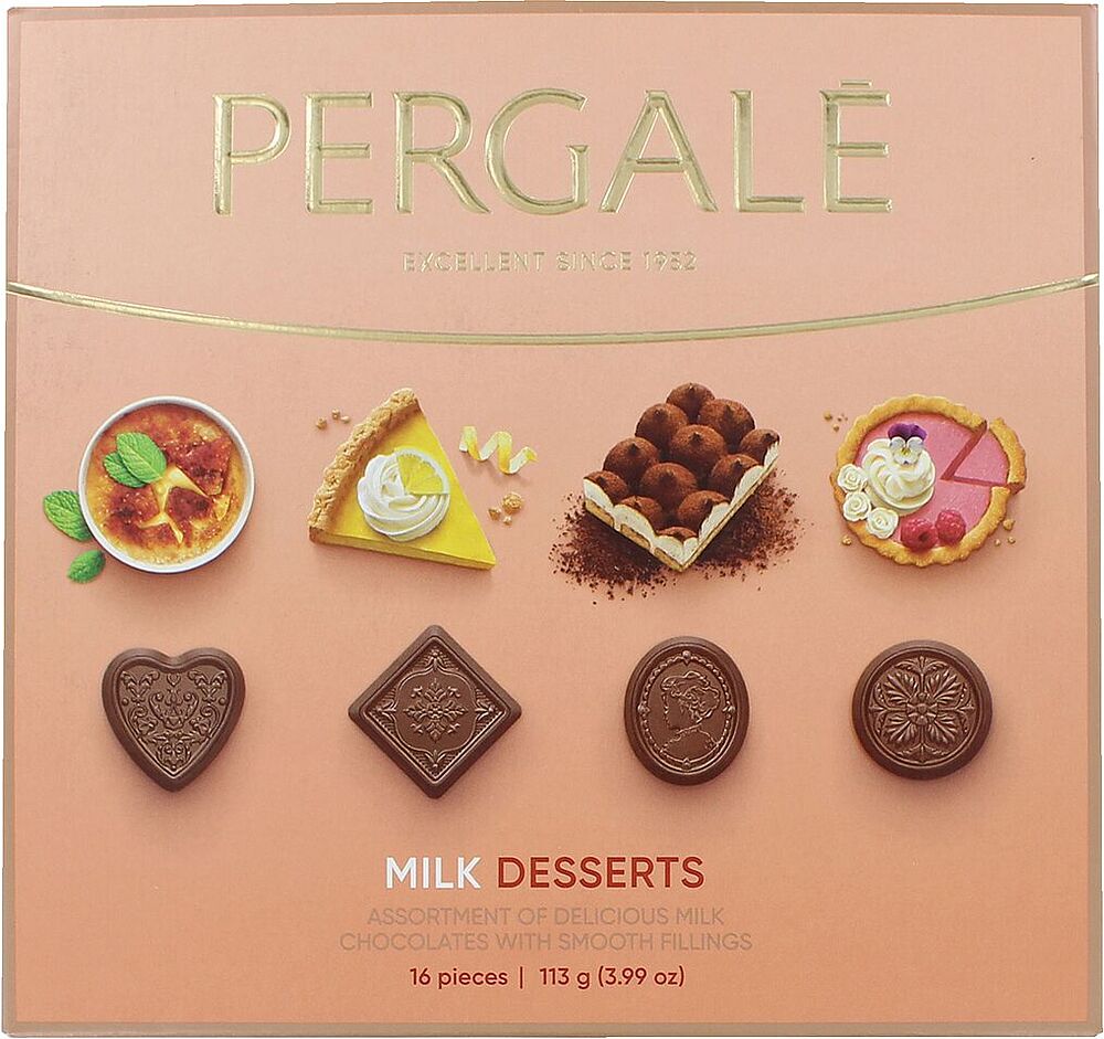 Chocolate candies set "Pergale Caramel" 113g