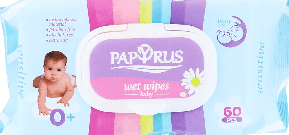 Baby wet wipes "Papyrus" 60 pcs