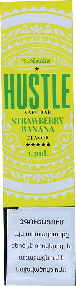 Electric pods "Hustle" 280 puffs, Strawaberry and Banana
