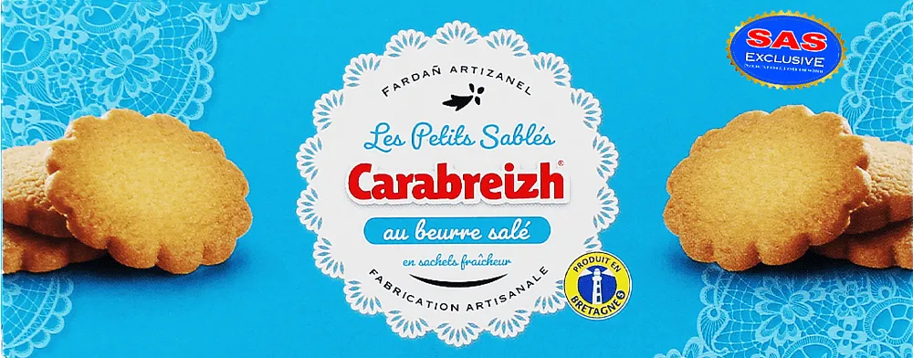 Cookies with salted butter "Carabreizh" 100g
