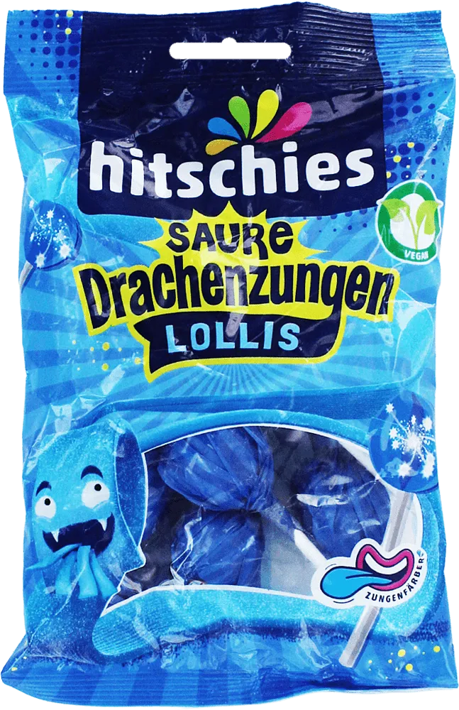 Raspberry lollipop "Hitschies Lollis" 128g