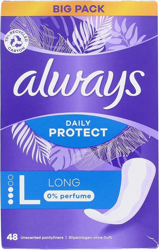 Daily pantyliners "Always Large" 48cs
