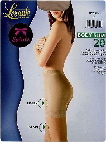 Զուգագուլպա «Levante Body Slim 20Den N3» Մարմնագույն
